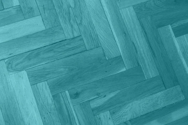 Turquoise Wooden Parquet Texture — Stock fotografie