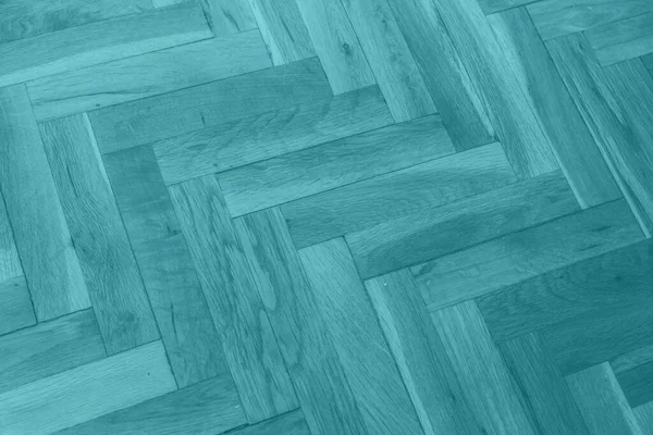 Turquoise Wooden Parquet Texture — Foto Stock