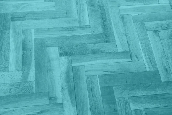 Turquoise Wooden Parquet Texture — 스톡 사진