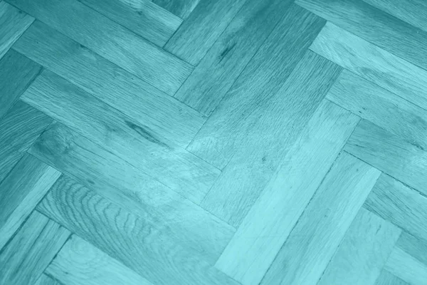 Turquoise Wooden Parquet Texture — 스톡 사진