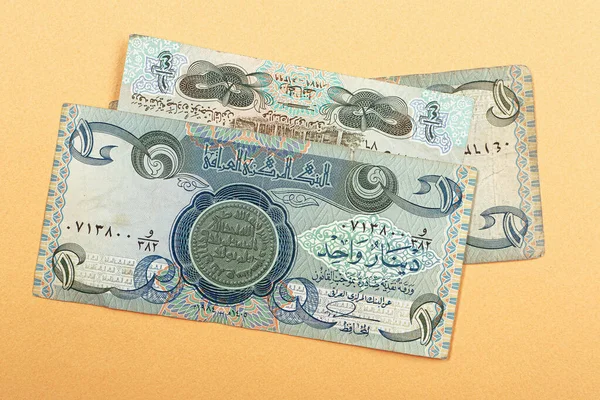 Irak Merkez Bankası Bir Dinar Banknote — Stok fotoğraf