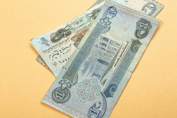 Irácká Centrální Banka Jedna Dinárská Bankovka — Stock fotografie
