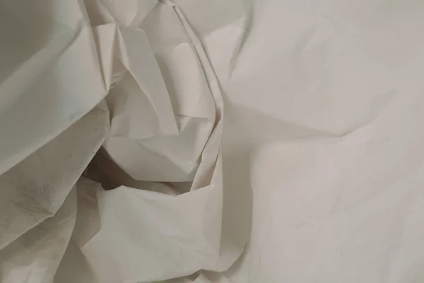 Beyaz Buruşmuş Kağıt Arkaplan Grunge Doku Arkaplanı — Stok fotoğraf