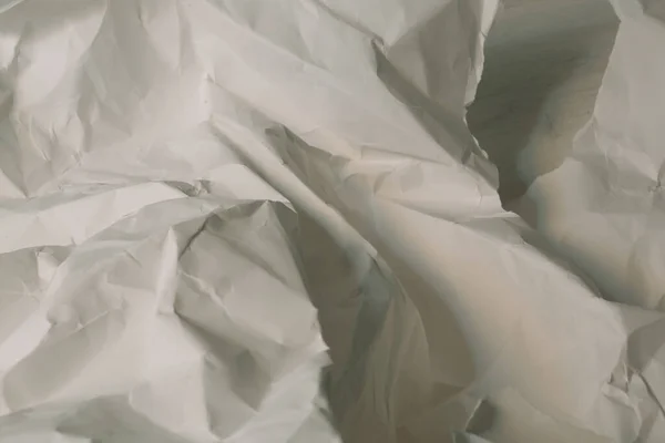 Beyaz Buruşmuş Kağıt Arkaplan Grunge Doku Arkaplanı — Stok fotoğraf