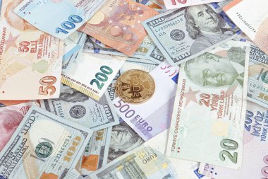 Multi Euro Nakit ve Bozuk Para, farklı türde yeni nesil banknotlar, bitcoin, Türk lirası