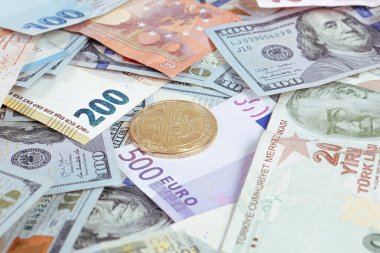 Multi Euro Nakit ve Bozuk Para, farklı türde yeni nesil banknotlar, bitcoin, Türk lirası