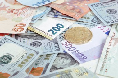 Multi Euro Nakit ve Bozuk Para, farklı türde yeni nesil banknotlar, bitcoin, Türk lirası