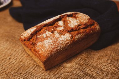 Lezzetli doğal estetik fırınlanmış ekmek