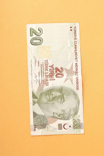 Mata Uang Turki Uang Lira Turki — Stok Foto