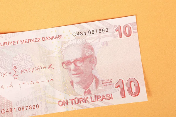 Turkse Valuta Turkse Lire Bankbiljetten — Stockfoto