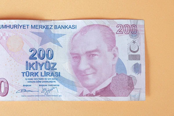 Turkish Currency Turkish Lira Banknotes — Stock Photo, Image