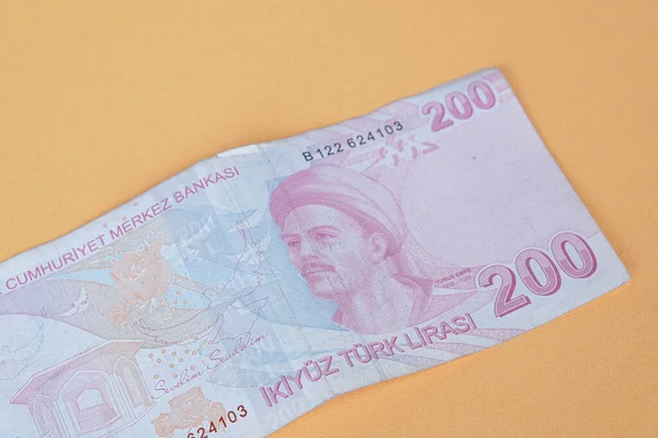 Turkisk Valuta Turkiska Lira Sedlar — Stockfoto