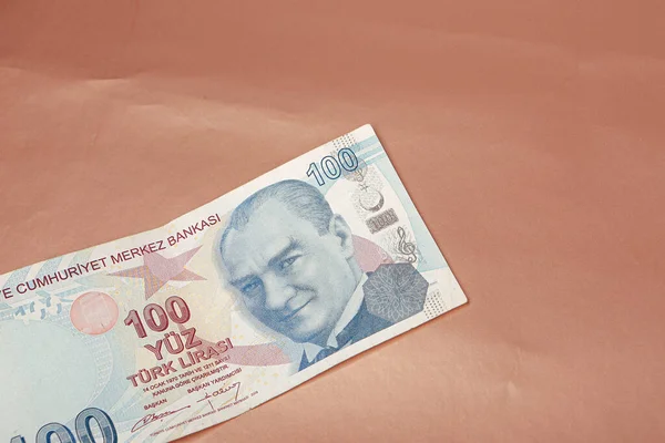 Turkisk Valuta Turkiska Lira Sedlar — Stockfoto