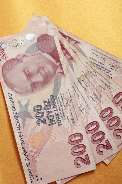 Turkin Valuutta Turkin Liirasetelit — kuvapankkivalokuva