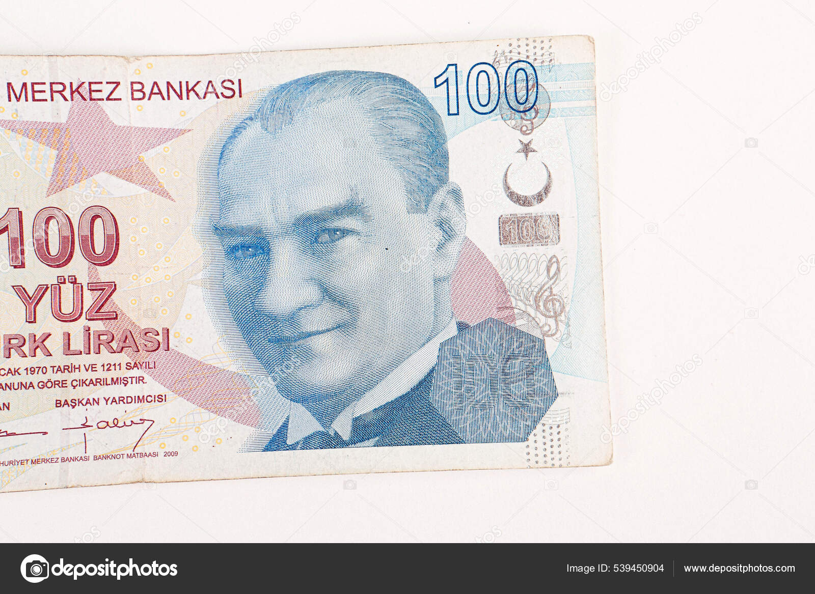 土耳其货币土耳其里拉钞票——图库图片© utkudemirsoy #539450904
