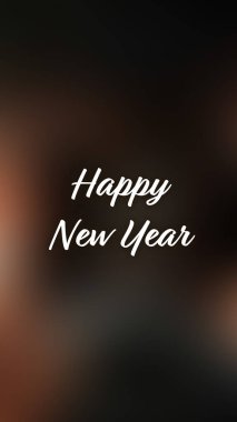 Arka plan bulanık. Mutlu yıllar.