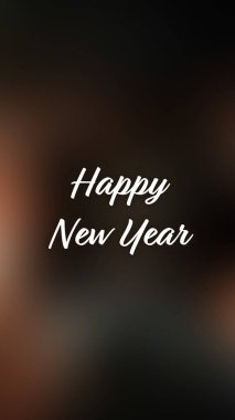 Arka plan bulanık. Mutlu yıllar.