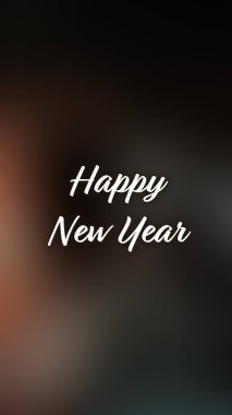 Arka plan bulanık. Mutlu yıllar.