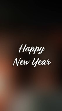 Arka plan bulanık. Mutlu yıllar.