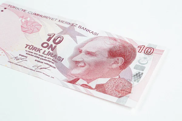 Turkisk Valuta Turkiska Lira Sedlar — Stockfoto