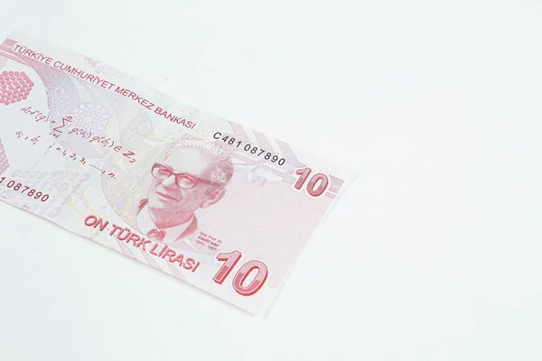 Turkse Valuta Turkse Lire Bankbiljetten — Stockfoto