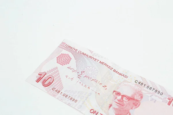 Turkse Valuta Turkse Lire Bankbiljetten — Stockfoto