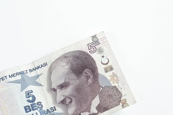 Turkse Valuta Turkse Lire Bankbiljetten — Stockfoto