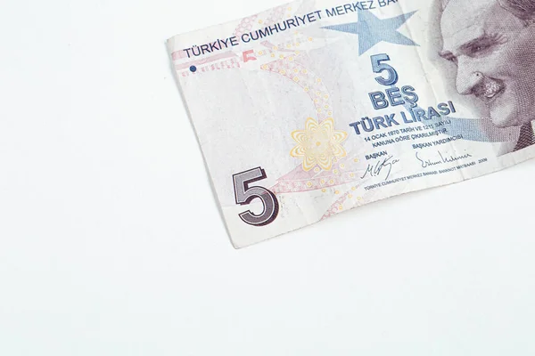 Turkse Valuta Turkse Lire Bankbiljetten — Stockfoto