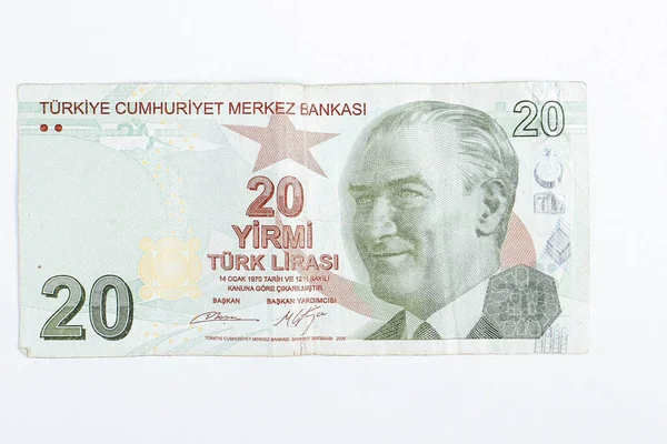 Turkish Currency Turkish Lira Banknotes — Stock Photo, Image