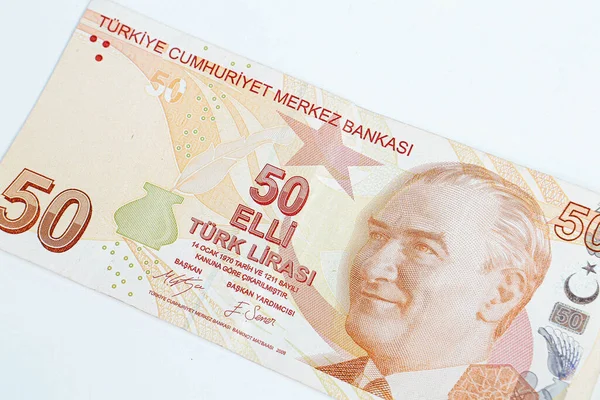 Banconote Turche Banconote Lira Turca — Foto Stock
