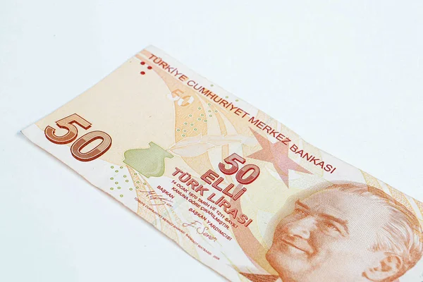 Türk Para Birimi Türk Lireti Banknotları — Stok fotoğraf