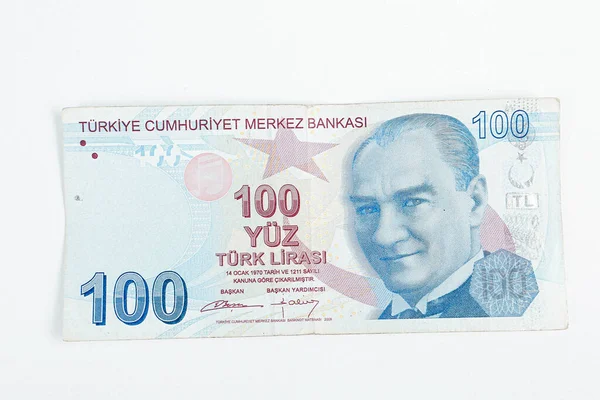 Moneda Turca Billetes Lira Turca — Foto de Stock