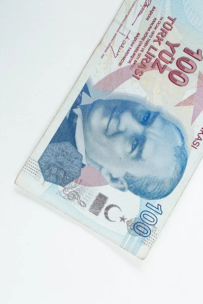 Turkisk Valuta Turkiska Lira Sedlar — Stockfoto