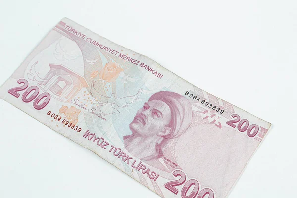 Turkish Currency Turkish Lira Banknotes — Stock Photo, Image