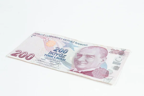 Turkish Currency Turkish Lira Banknotes — Stock Photo, Image