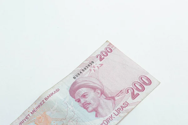 Turkisk Valuta Turkiska Lira Sedlar — Stockfoto