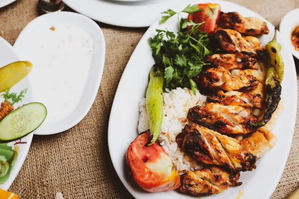 Turkse Arabische Traditionele Ramadan Kebab — Stockfoto