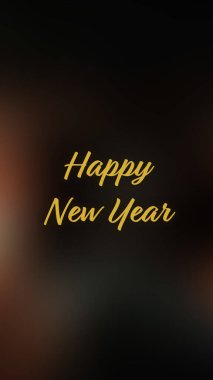 Arka plan bulanık. Mutlu yıllar.