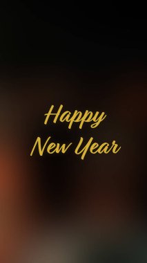 Arka plan bulanık. Mutlu yıllar.