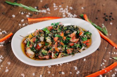 Geleneksel Türk ve Yunan yemek meze masası