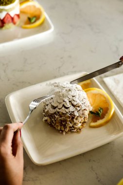 Masada lezzetli bir pasta var.