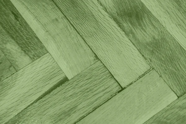 Grünes Holzparkett — Stockfoto