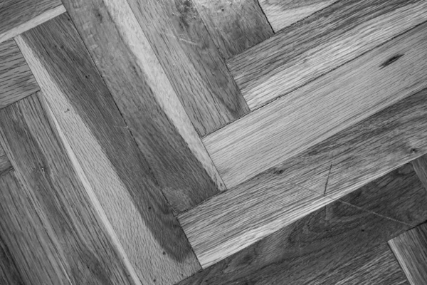 Texture Parquet Bois Noir Blanc — Photo