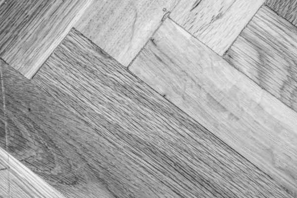 Black White Wooden Parquet Texture — Stockfoto