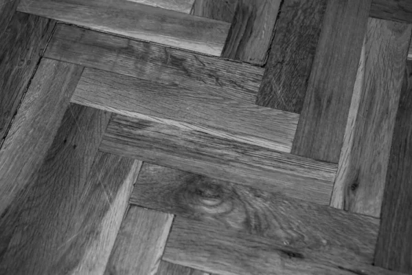 Black White Wooden Parquet Texture — Stock Photo, Image