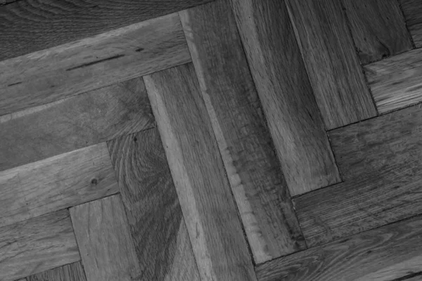 Black White Wooden Parquet Texture — Stockfoto