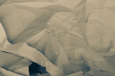 Beyaz buruşmuş kağıt arkaplan grunge doku arkaplanı