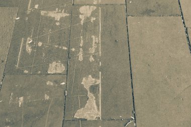 Gri Tuğla Taş Kaldırım dokusu arka planı