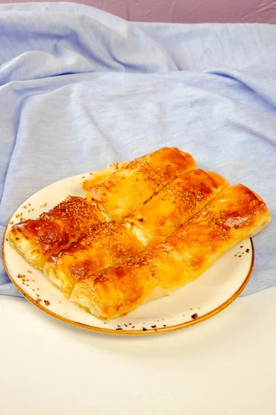 Delicious Pastry Feta Cheese Filling — Φωτογραφία Αρχείου