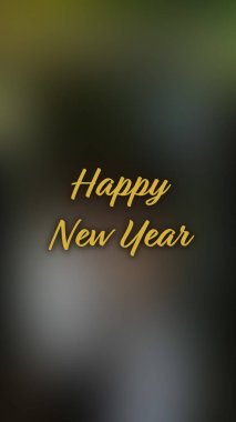 Arka plan bulanık. Mutlu yıllar.